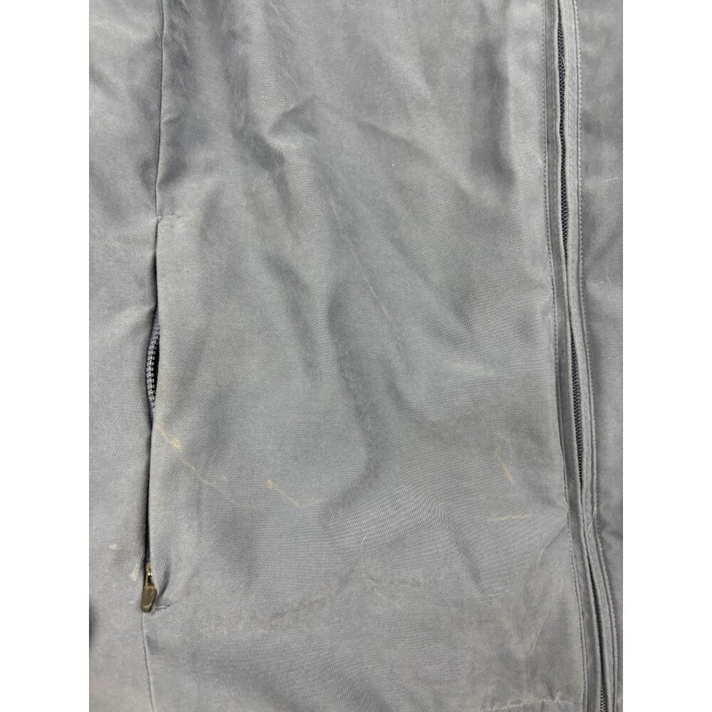 Nike Fleece‎ Vest Mens M Blue Gray Reversible Full Zip Mock Neck Swoosh Logo - Picture 8 of 10